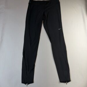 Nike Dri-Fit Running Women's Leggings with Pocket Zipper & Ankle Zipper Size Med